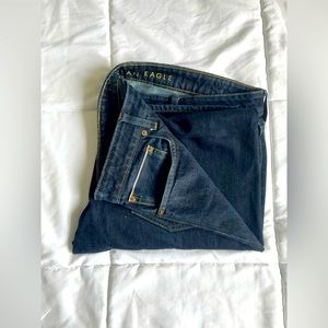 American Eagle Washed Selvedge Denim Skinny Jeans